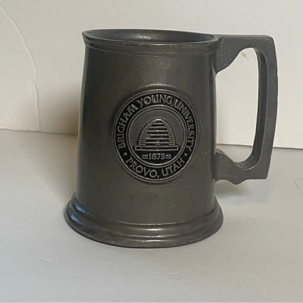 Brigham Young Pewter Tankard